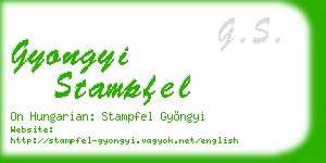 gyongyi stampfel business card
